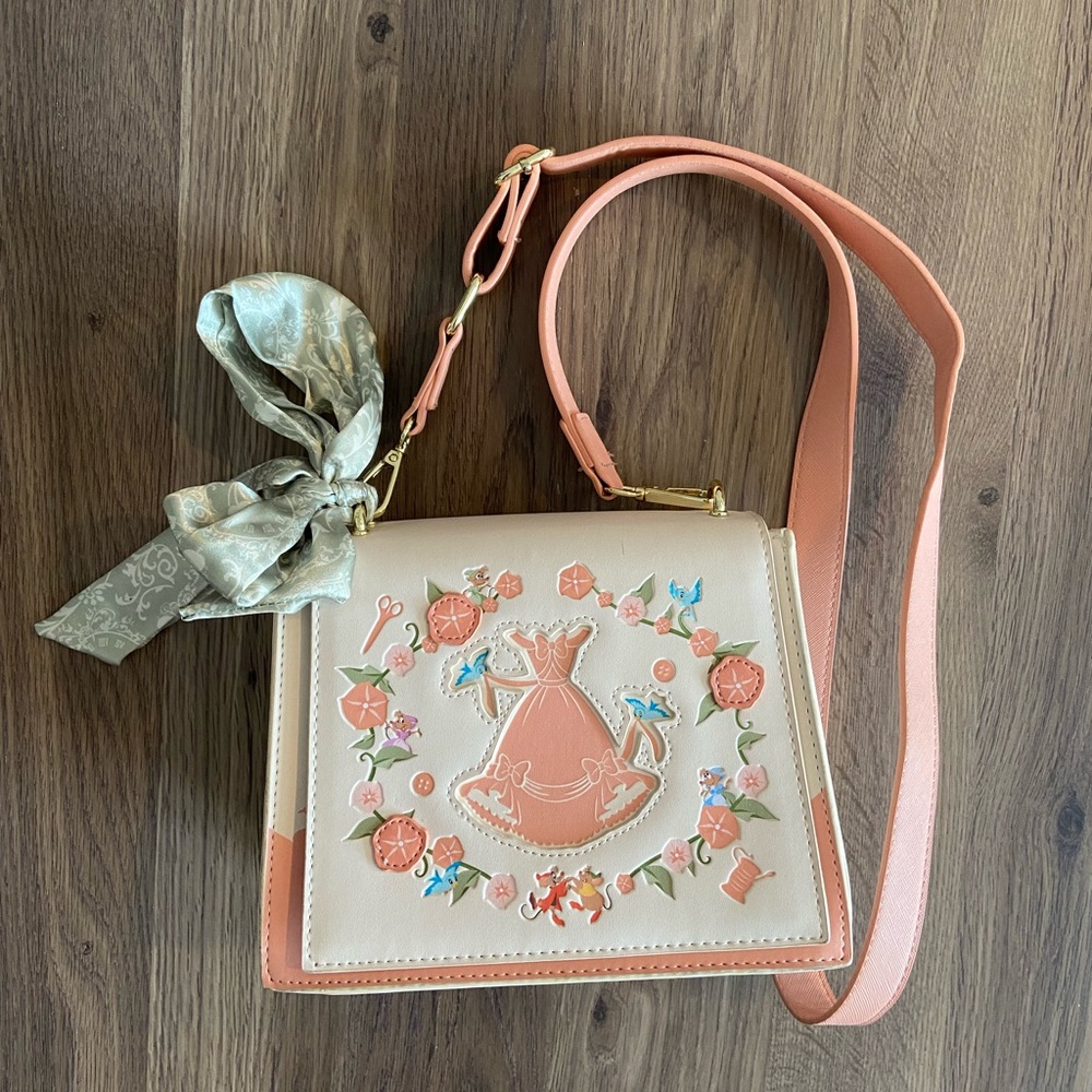 Loungefly Disney Cinderella Floral Dress Crossbody